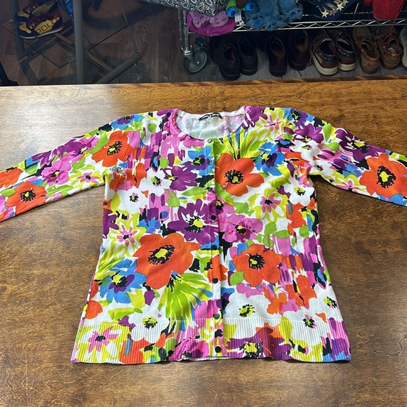 Cable & Gauge floral button up top M - Picture 4 of 14